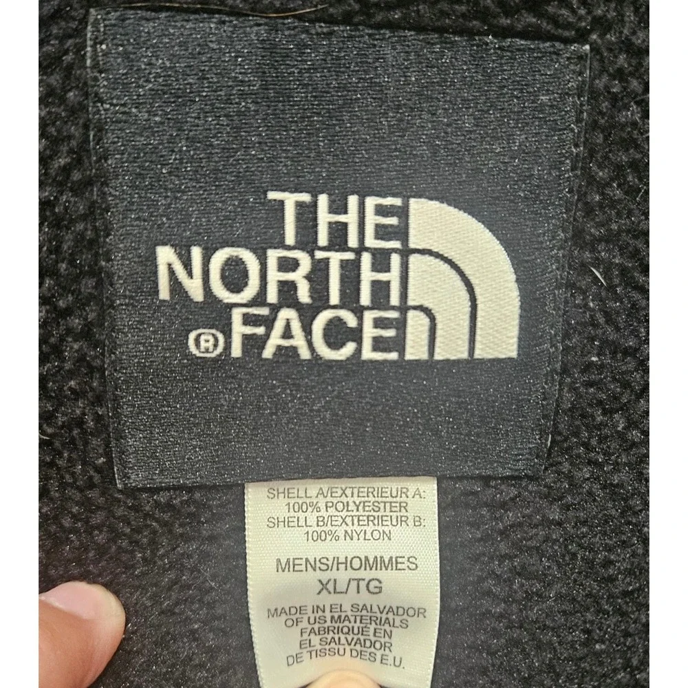 The North Face Denali Fleece Jacket Mens XL Black Full Zip Outdoor